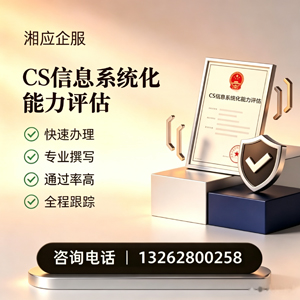 十堰CS信息系统化能力评估申报服务