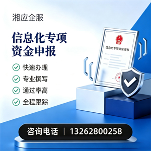 十堰信息化专项资金申报服务